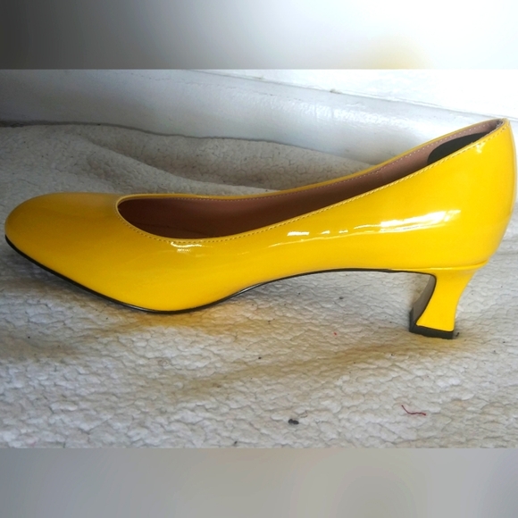 SKYSTERRY Women's Office Round Toe Patent Casual Slip On Spool Mid Heel... - Picture 14 of 16